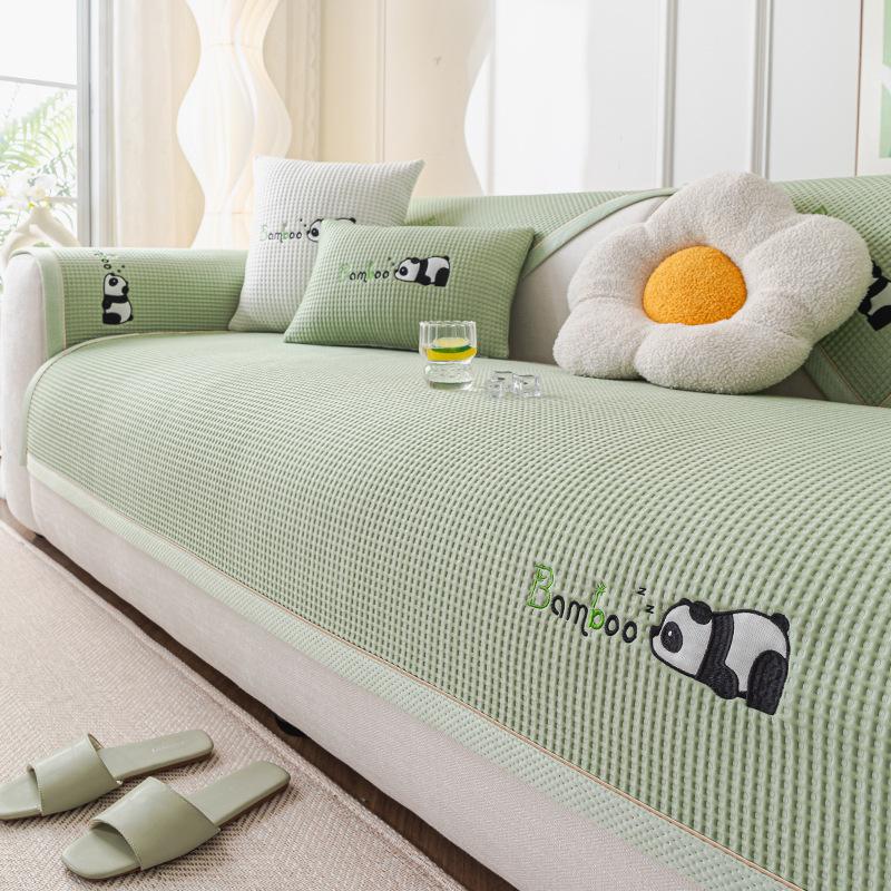 Ice Silk Sofa Cushion New Summer Cool Sofa Mat Seat Cushion Advanced Non-Slip Sofa Cover Cover Cloth