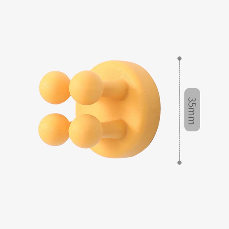 Настенный силиконовый крючок, милые бесшовные самоклеящиеся дверные вешалки, крючки без перфорации, зонтик для ключей, вешалка для полотенец, украшение стены