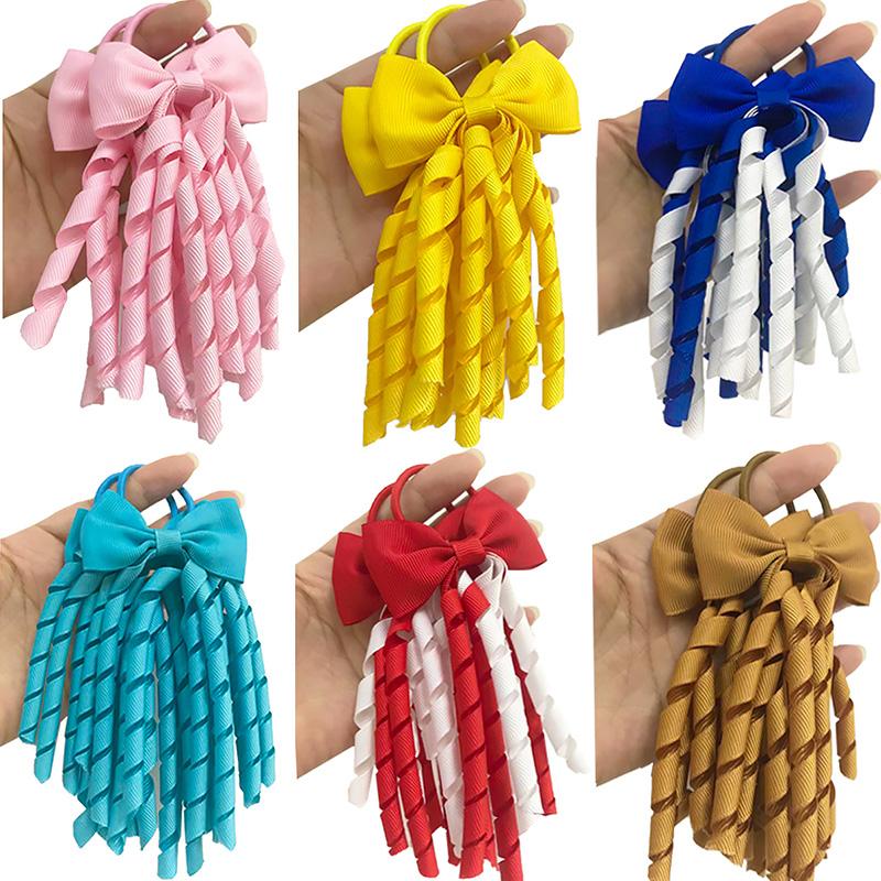Girl Rubber Band Hair Rope Cheerleader Girl Hair Tie Hair Ring Ponytail Holder Bowknot Headdress