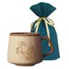 [Set] 2-Piece Set (RIVERET CLASSIC POOH French Mug, 310ml, Bamboo, Dishwasher Safe, RV-207WCP, and Gift Bag with Ribbon)