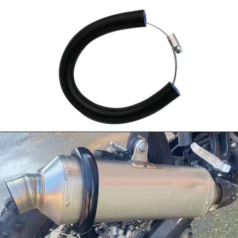 Motorcycle Silicone Anti-Scalding Protect Ring Exhaust Pipe Heat Shield Cover Motorbike Accessory for Dirt Bike More Than 250cc