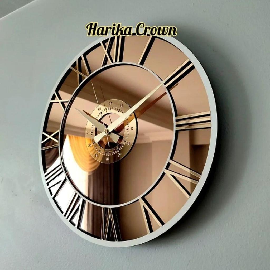 3D настоящие зеркальные декоративные настенные часы, современный дизайн, большие настенные часы с римскими цифрами, украшение для дома, гостиной, спальни 40x40 см