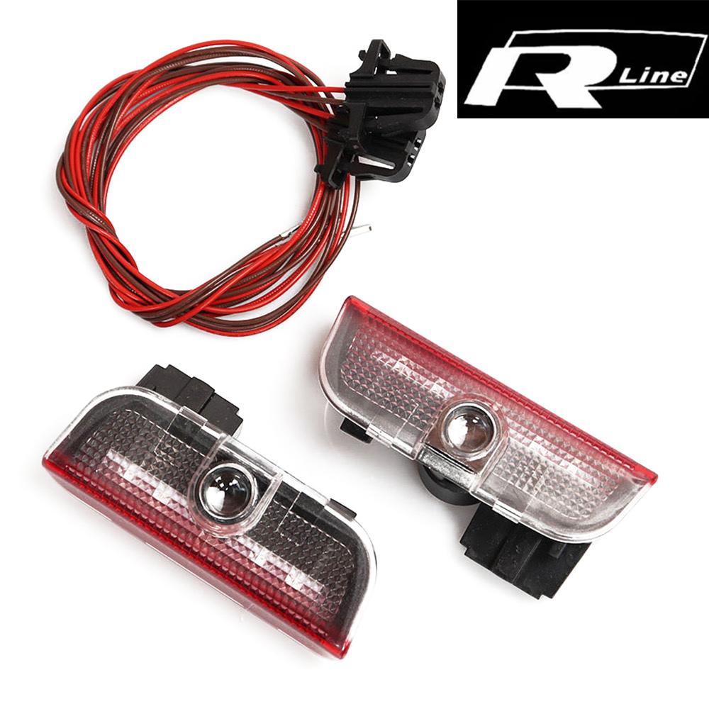 For VW Volkswagen Jetta MK5 Golf 2PCs LED Welcome Projector Light Door Lamp For VW Golf 5 6 7 7N Touran CC Passat Magotan B6 B7