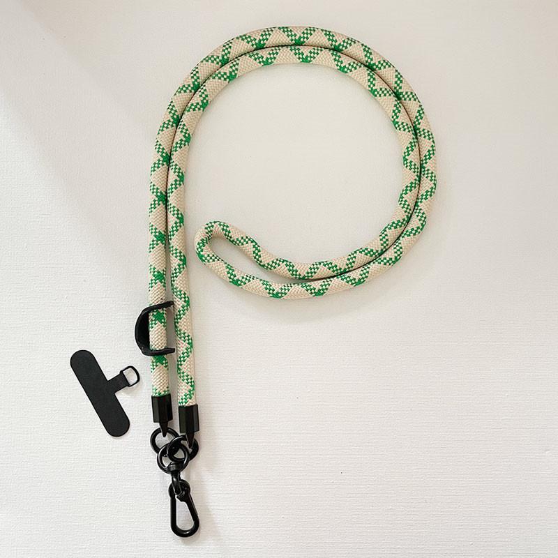 Necklace Carry Lanyard Strap For iPhone 16 15 14 Samsung S25 Xiaomi Case Climbing Hanging Shoulder Cord Rope Clip Card Sticker