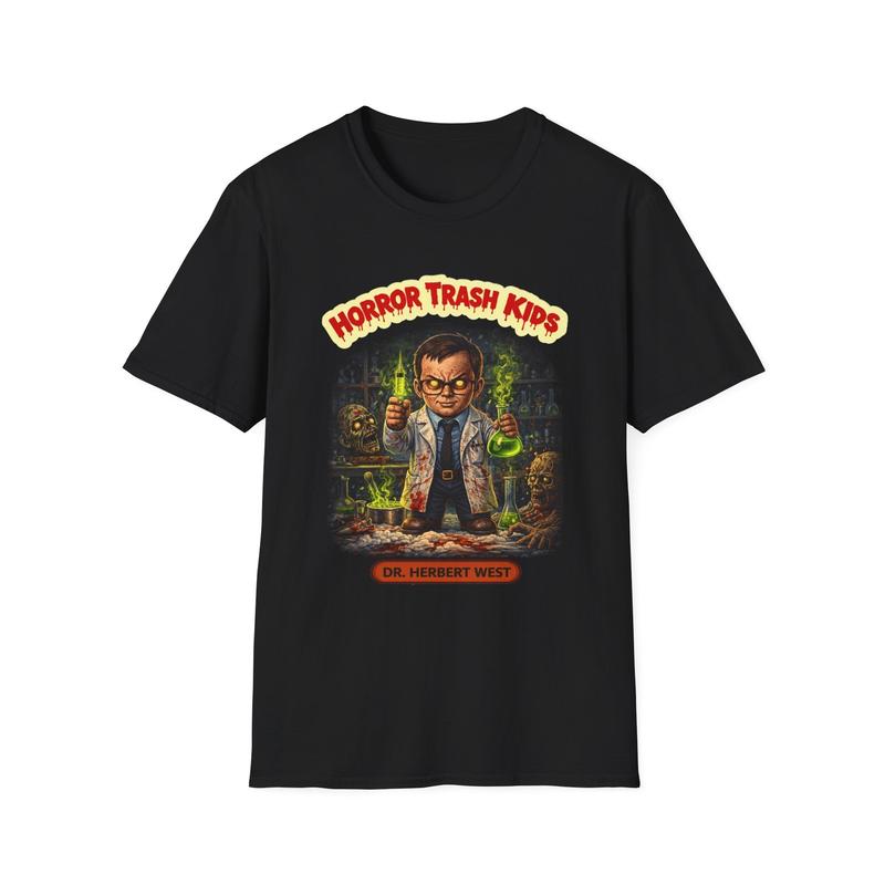 Horror Trash Dr. Herbert West Unisex T-Shirt| Mad Scientist Lab Art