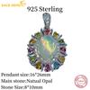 Sace Gems Сертифицированное серебро S925, 8*10 мм, подвеска с натуральным опалом, ожерелья для женщин, помолвка, коктейльная вечеринка, изысканные ювелирные изделия