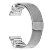 For Fitbit Versa 3/Sense Watch Strap Butterfly Decor Milanese Metal Band,Silver