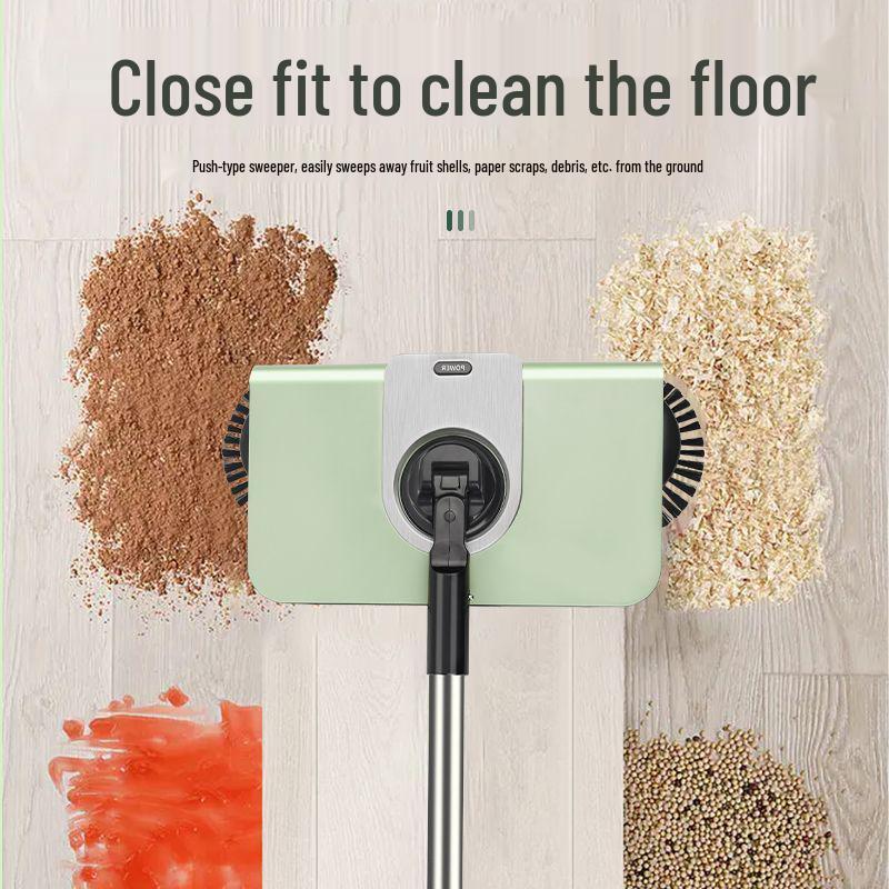 Толкающая подметальная машина: Набор: Метла, Совок, Швабра и Скребок с Интегрированным Роботом