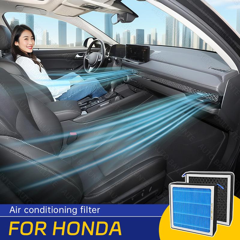 1pcs For Honda Accord Civic CR-V CR-Z Fit HR-V ight 2010-2024 Car Air Filter Conditioner Replacement Kit Car Accessories