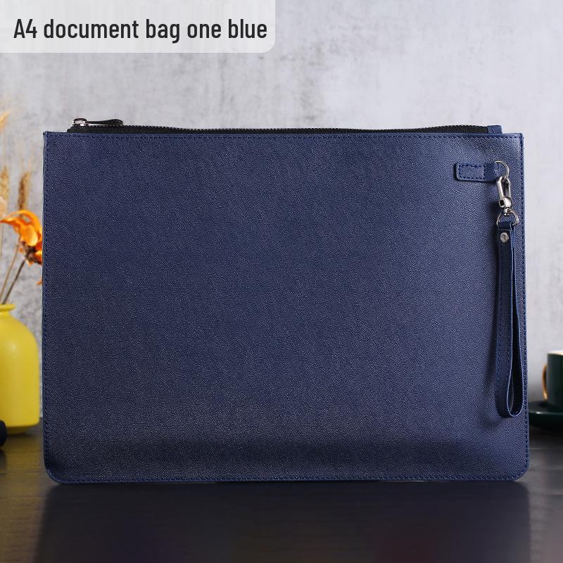 Double-Layer Magnetic Buckle Briefcase - Large Capacity, Multifunctional Office File Bag