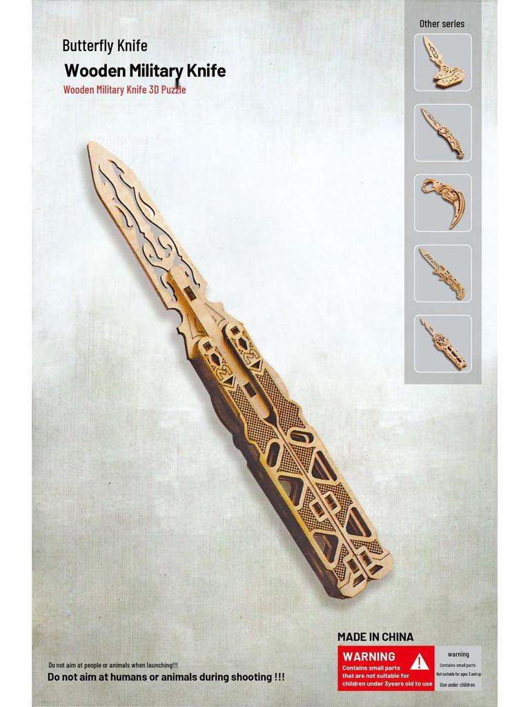 3D Деревянный пазл-конструктор «Бабочка», вырезанный лазером, для детей