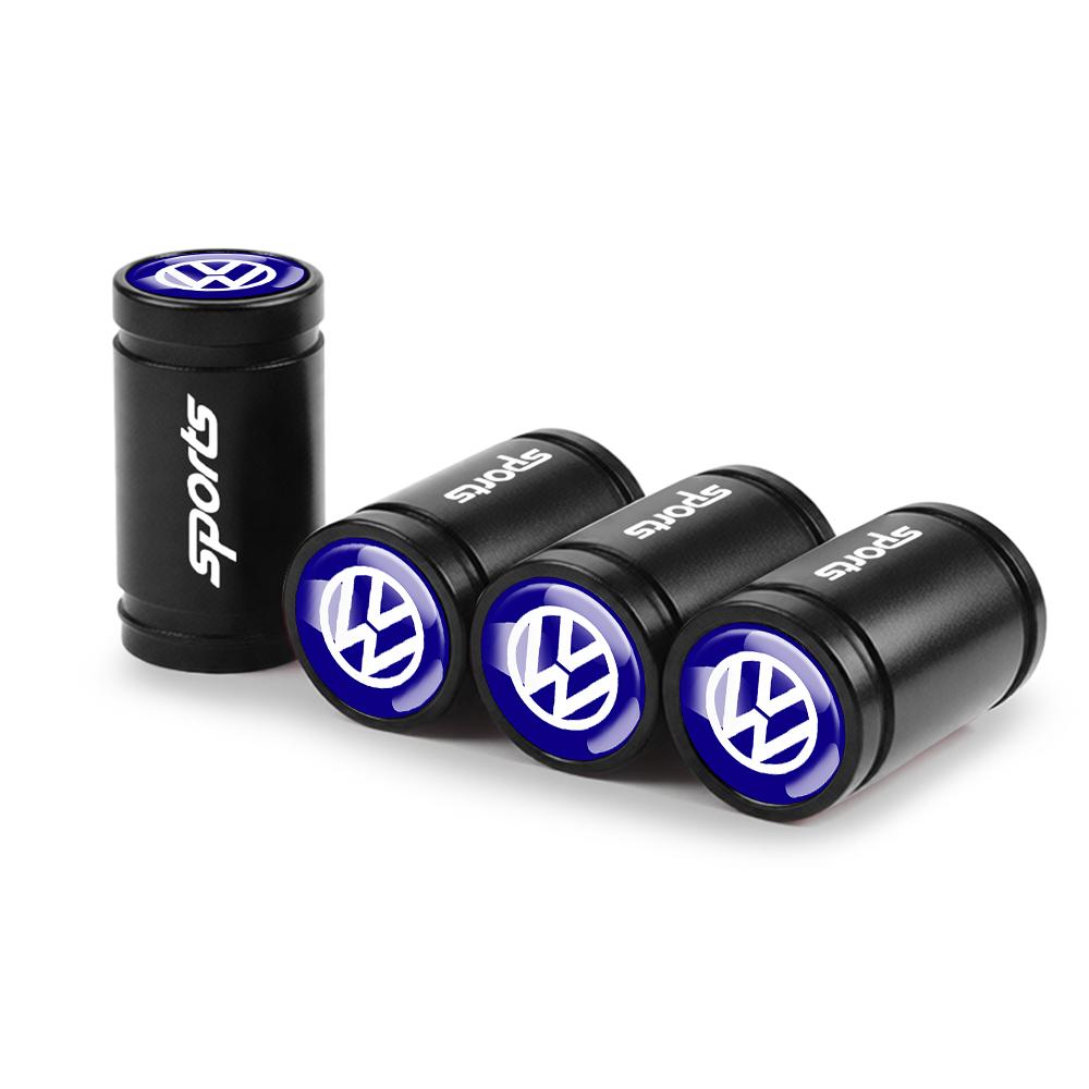 ADMVN1 For Volkswagen VW R Polo Passat Rline Golf 4 5 6 Tiguan Jetta GTI Bora Car Tire Valve Caps Metal Wheel Dust Covers Accessories