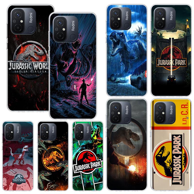 Jurassic Park Dinosaur World Phone Case For Xiaomi Redmi 12C 12 10C 10A 10 9C 9A 9T 9 8A 8 7A 7 6A 6 Pro K70 K40 K20 Fundas Back