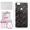 apgo Protective Skin Sticker for the Back Compatible with OnePlus 5T, Wrap Film, Foil, Vinyl - Pattern Carbon Black Pixel