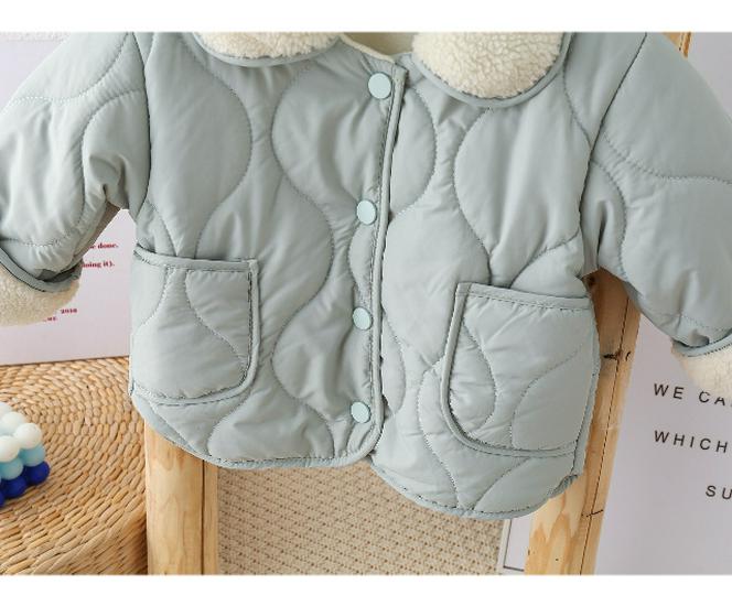 Детский хлопковый костюм на флисовой подкладке 2023: Зимняя куртка принцессы для мальчиков и девочек