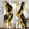 Новейший известный бренд Золотые цифровые печатные шторы в европейском стиле Роскошные шторы на заказ Роскошные шторы для гостиной