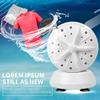 Portable Travel Washing Machine High-Power Mini Laundry Machine Double-Turbine Waving Washer