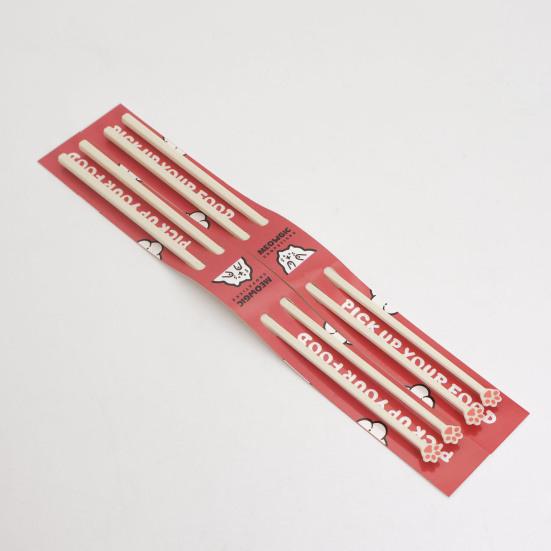 1 пара палочек для еды «кошачий коготь», нескользящие, легкие палочки для суши и лапши, многоразовые, безопасные для еды палочки для еды для любителей кошек и в качестве подарков