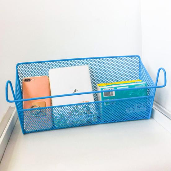 Металлическая сетка, прикроватная подвесная корзина для общежития, проволочная полка для книжного шкафа, двухъярусный органайзер