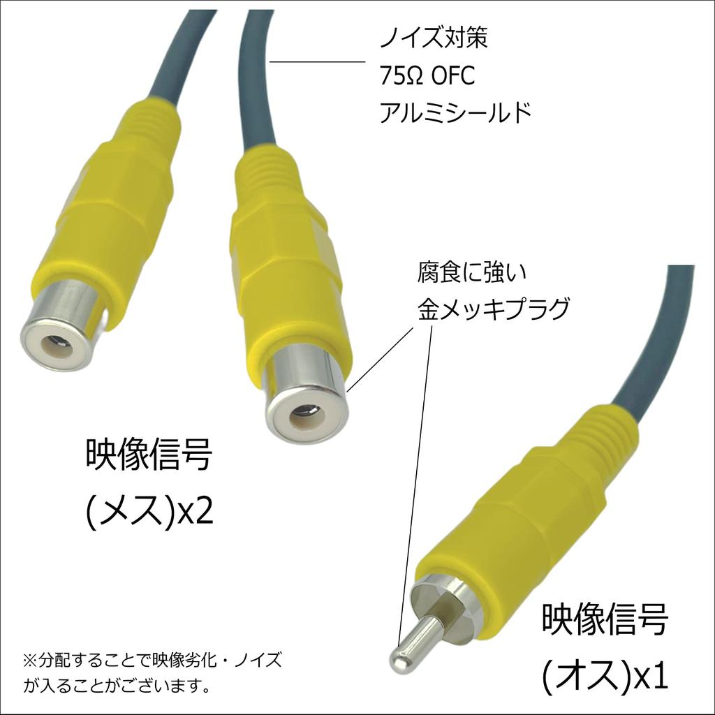 Видеокабель (2 распределение) 0.3м VD-Y