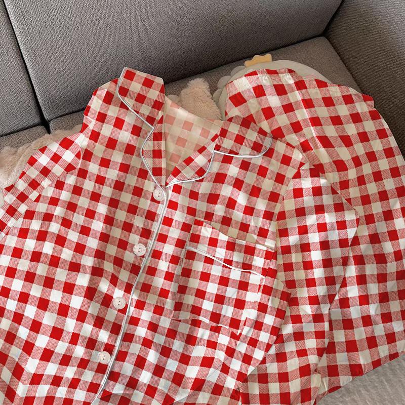 Весна Осень Милый Сетчатый Девочки Пижамный Комплект Длинный Рукав Для Отдыха Пижамы Женщин Свободная Ночная Рубашка Домашняя Одежда Костюм