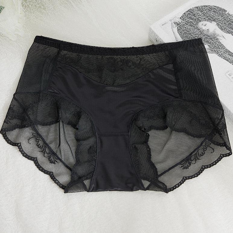 Женские трусы, легкое роскошное шелковое нижнее белье, сексуальное сетчатое кружевное нижнее белье