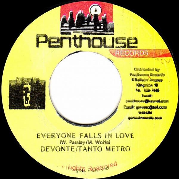 7inch Record TANTO METRO & DEVONTE - Everyone Falls In Love NONE Penthouse Recor 2004 Jamaica Reggae, Ska & Dub Used