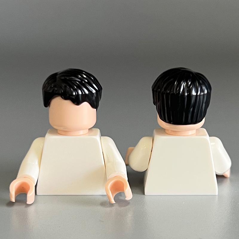Совместимые с Lego Мальчиковые Мелкодетальные Волосы Строительные Блоки Детали MOC DIY Сборка Игрушечные Аксессуары