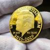 Сувенирная монета Трампа Второй президентский срок 2025-2029 гг. Сувенирная монета коллекционная металлическая