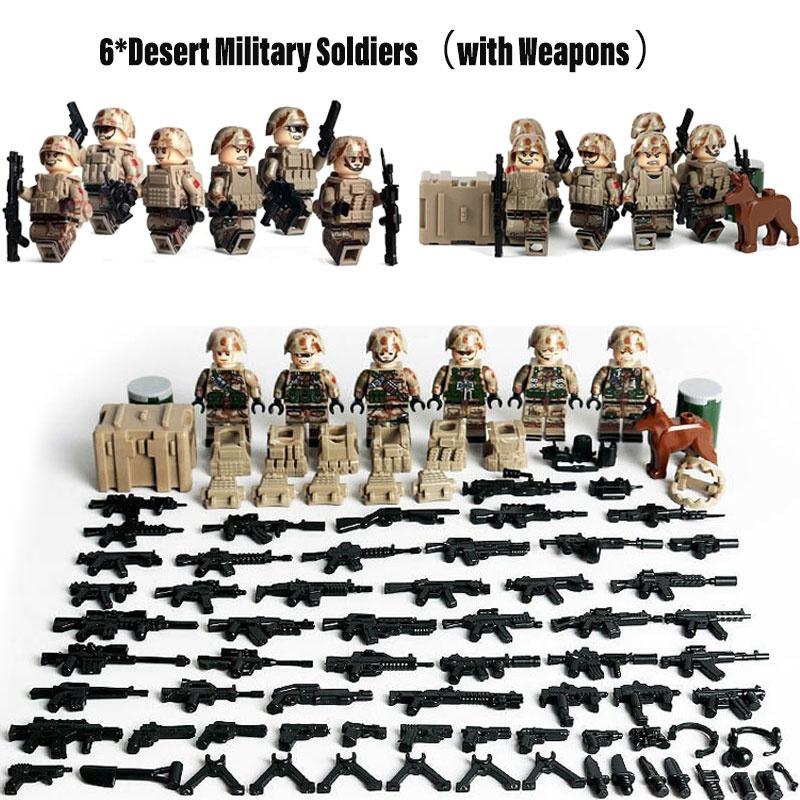 Land Tiger Desert Surveillance Building Blocks Small Particle Plastic Toy For Children