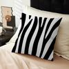 Black White Print Zebra Pillow Anime Pillow Sofa Bed Head Pillow Cover Cushion Cover 45X45 Cm Fashion