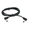 General DC Power Cable 5.5x2.1mm 2.5mm Male to 5.5 2.1/2.5mm Male Plug 22AWG Right Angled 90 Degree 50cm/100cm/2m/3m Length Opti