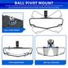 1.75-2 Inch UTV ATV Adjustable Rearview Mirror All-terrain Vehicle For Polaris RZR Center Rear View Mirror Exterior Accessories