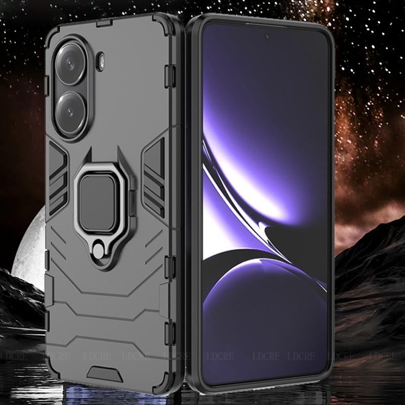 Для Poco X7 Pro Чехол Чехол Xiaomi Poco X7 Pro Capas Phone Back Stander Bumper Противоударное Кольцо Магнитный Держатель Fundas Poco X7 Pro