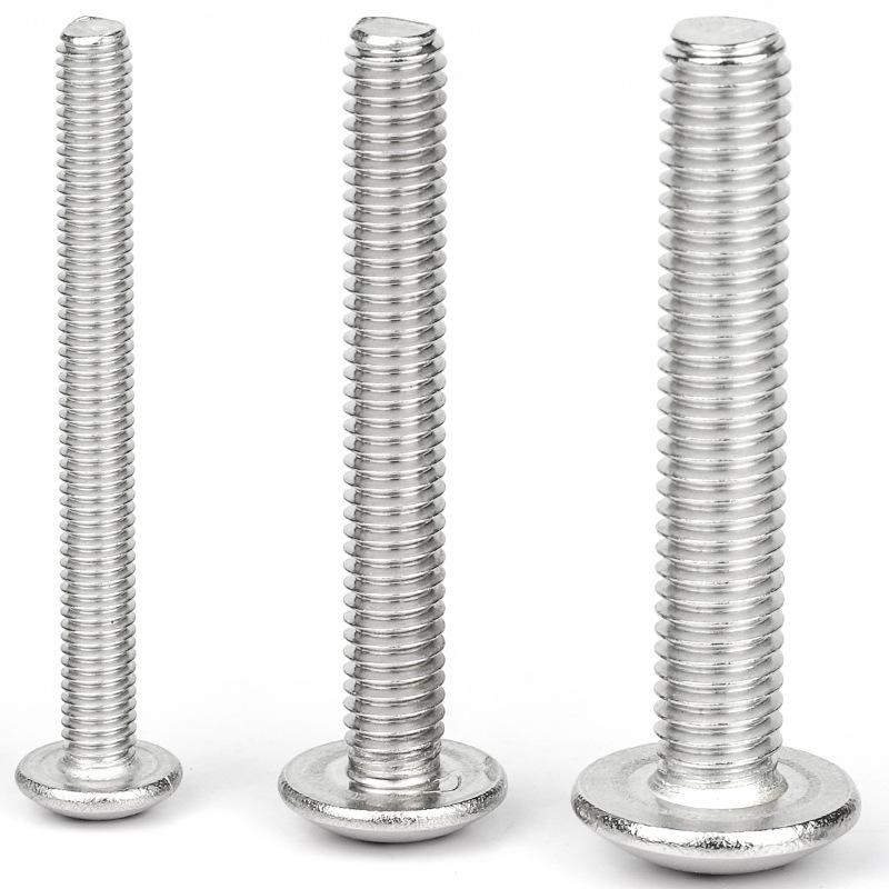 Винты с грибовидной головкой из никелированной углеродистой стали M2-M6