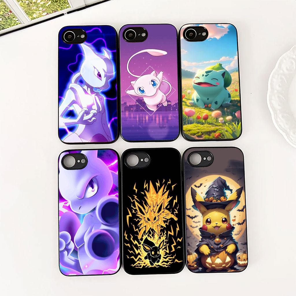 Mewtwo P-Pokemons Mew P-Pikachus Phone Cover for Motorola Moto G55 G45 G75 G85 G13 Edge 50 30 Fusion 40 NEO Ultra Pro Soft Case