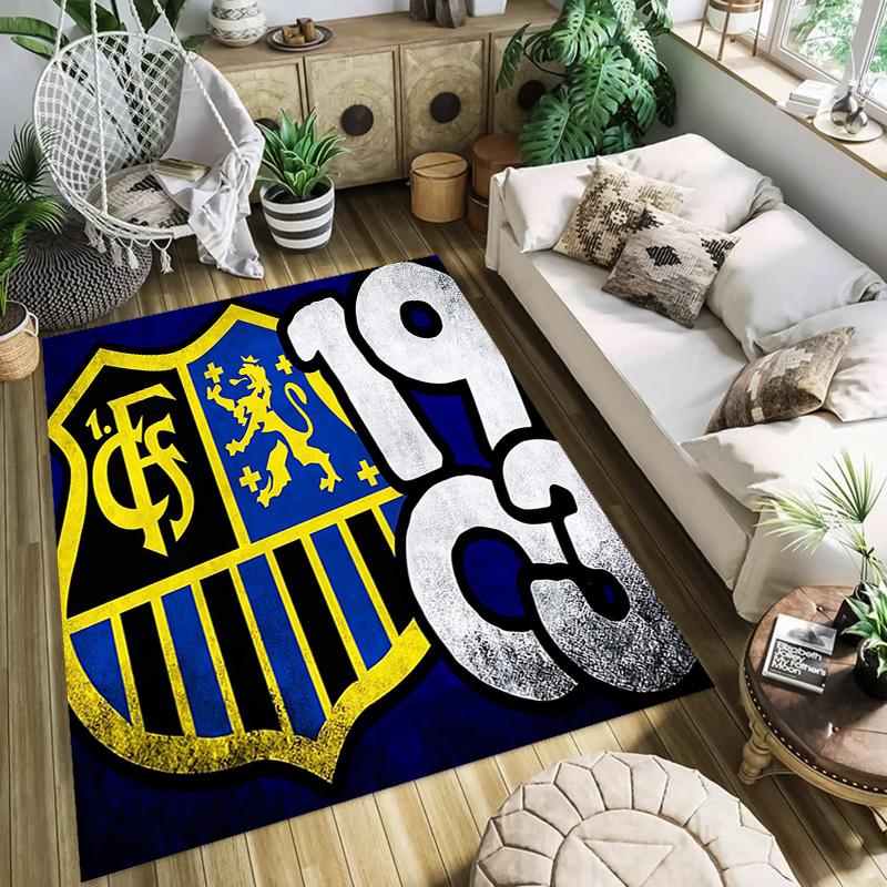 Portugal: Lion Emblem Green Shield carpet Suitable for all seasons floor mats Office chair cushion Fashion Bathroom mat