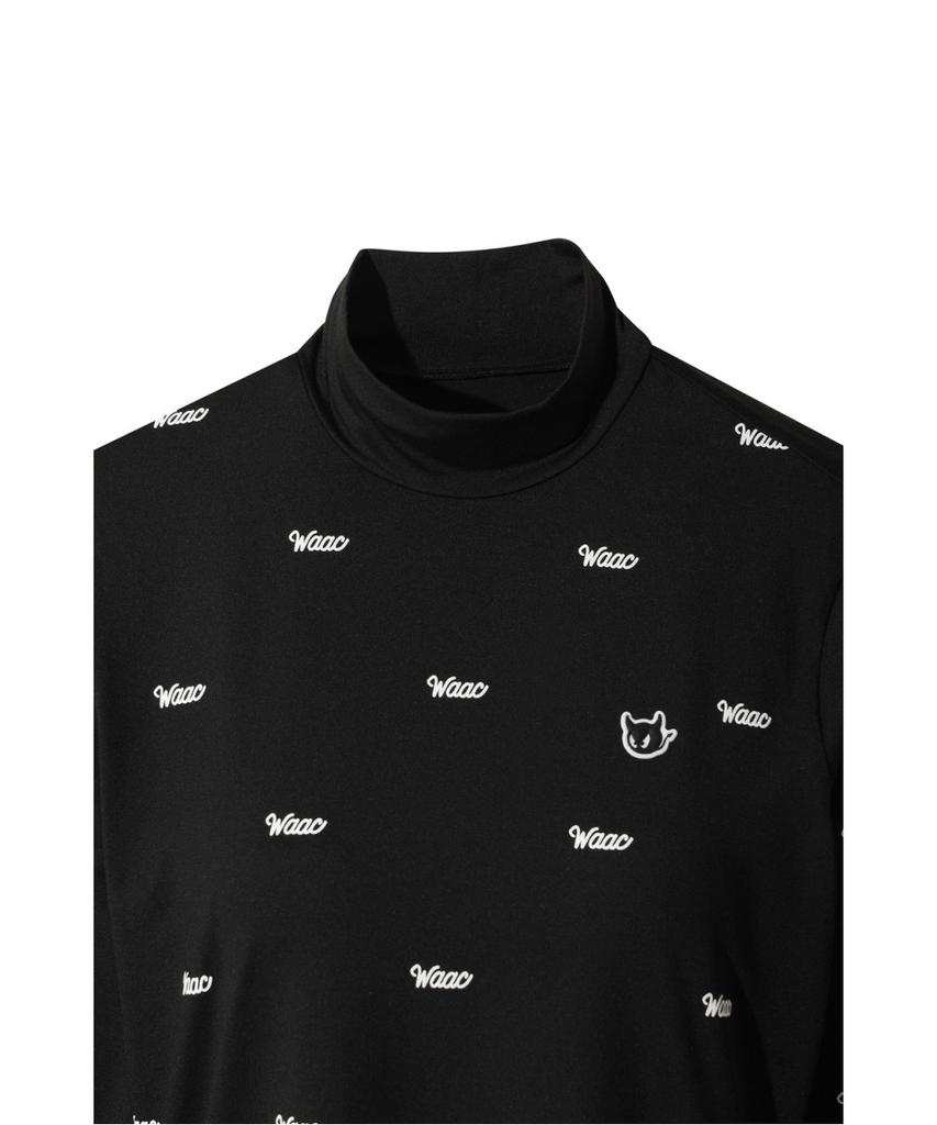 WAAC Logo Pattern Highneck Top Wwtbs26103Bkx