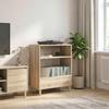 Record Player Stand Sonoma Oak 71 x 39.5 x 83 cm