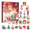 2025 Christmas Advent Calendar 24 Days Countdown Calendar with 24 Pcs Collectible Figures Classic Christmas Dolls Set Holiday Gifts for Boys Girls