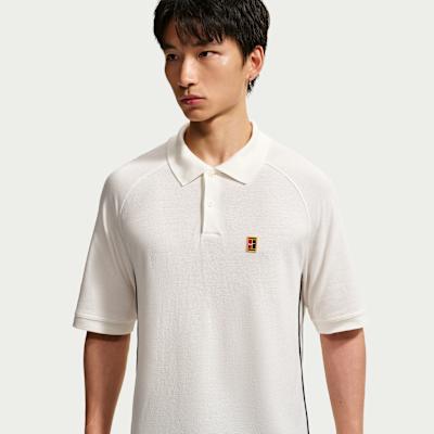 Nike Club Polo Shirts Men's Sail White/Obsidian/Sail White Polo Collar