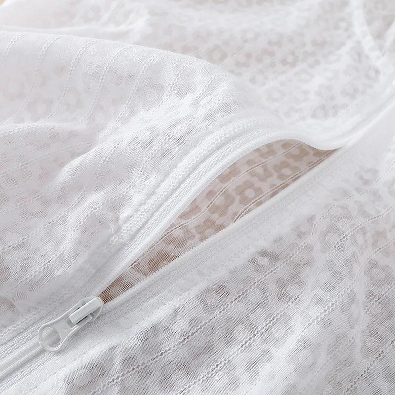 Girls' Outerwear Summer Children's Sun Protection Clothes Thin Hollowed Out Baby Hooded Top