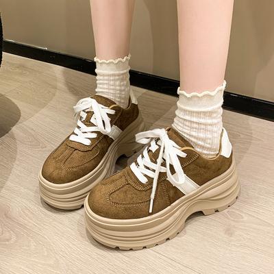 Универсальные матовые немецкие тренировочные туфли женские осень-зима 2025 новая мода универсальные маленькие спортивные и для отдыха туфли Форреста Гампа