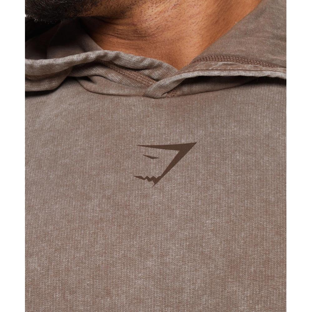 Gymshark Худи Heritage Washed Penny Brown A4a7j Nb7q