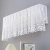 Elegant Lace Embroidered Design Anti-Direct Blowing Air Conditioner Covers Cloth Wall-Mounted Dust-Proof Case Home Decoration