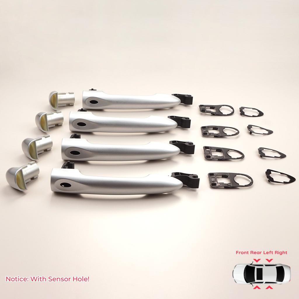 BDP1168-1 4 Piece Exterior Door Handle With Sensor Chrome Color 806B08422R for Renault Fluence Megane 3 Clio 4 Scenic 3 Captur 1
