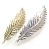 Leaf Silver Gold Barrettes Set of 2 Hair Clips Hair Ornaments Hair Pins Hair Accessories Leaf Motif & [Item]