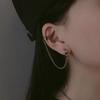2021 Trendy Titanium Steel Retro Ear Cuff Chain Earrings for Women & Men
