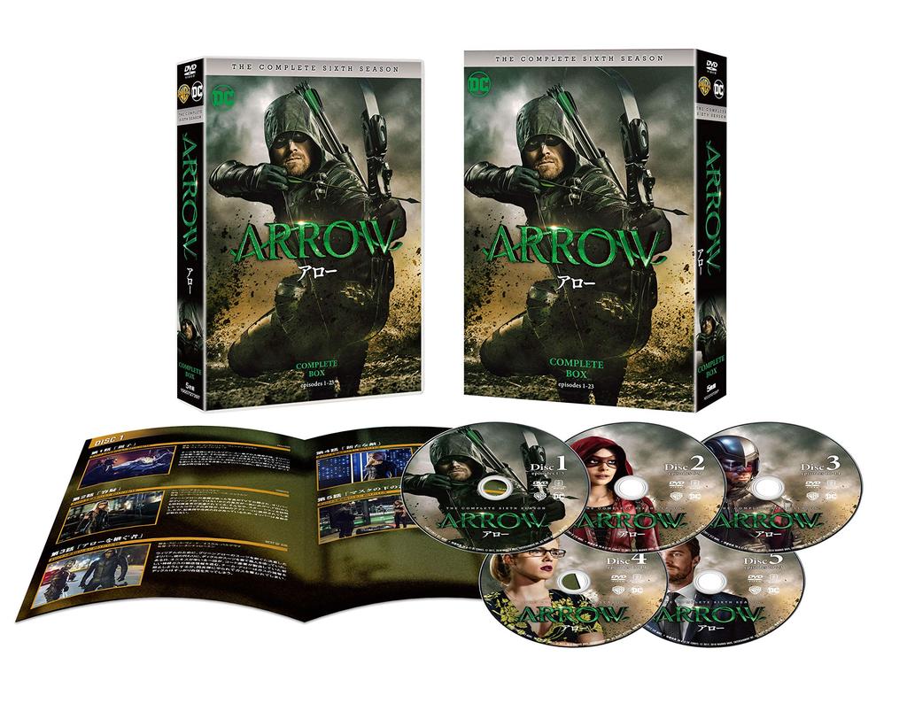 ARROW 6th Season Complete DVD Box Set 5 (Episodes 1-23, Discs)