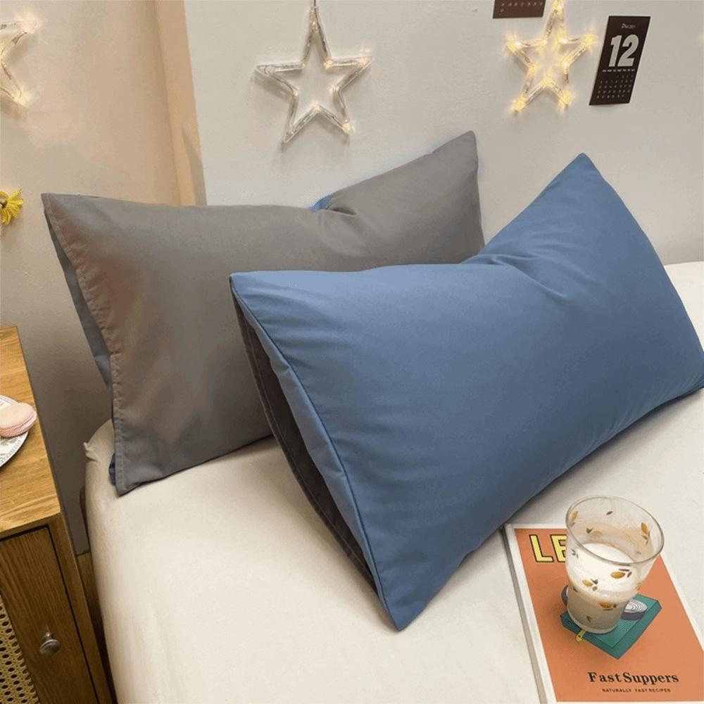 Новые хлопковые наволочки с начесом Уютные Супермягкие Наволочки Устойчивые к Сминанию Устойчивые к Выцветанию Однотонная Наволочка
